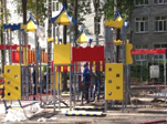 Новые площадки и первые игровые комплексы: в парке Гагарина заканчиваются работы по реконструкции