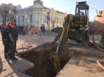 Авария на магистральном водоводе: на улице Московской ограничено движение автотранспорта